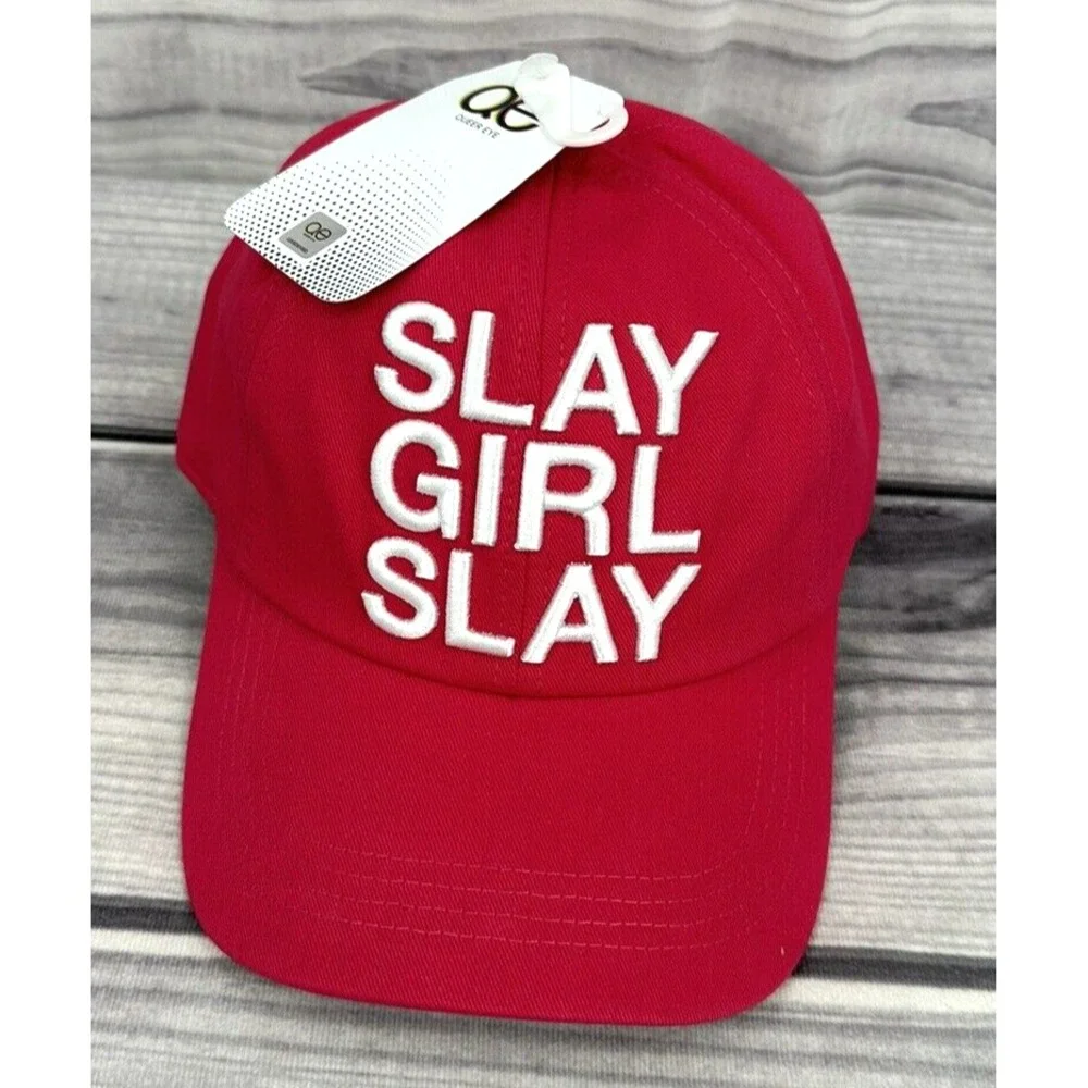QUEER EYE‎ PRIDE SLAY GIRL SLAY SNAPBACK BASEBALL CAP / HAT One Size BRIGHT PINK